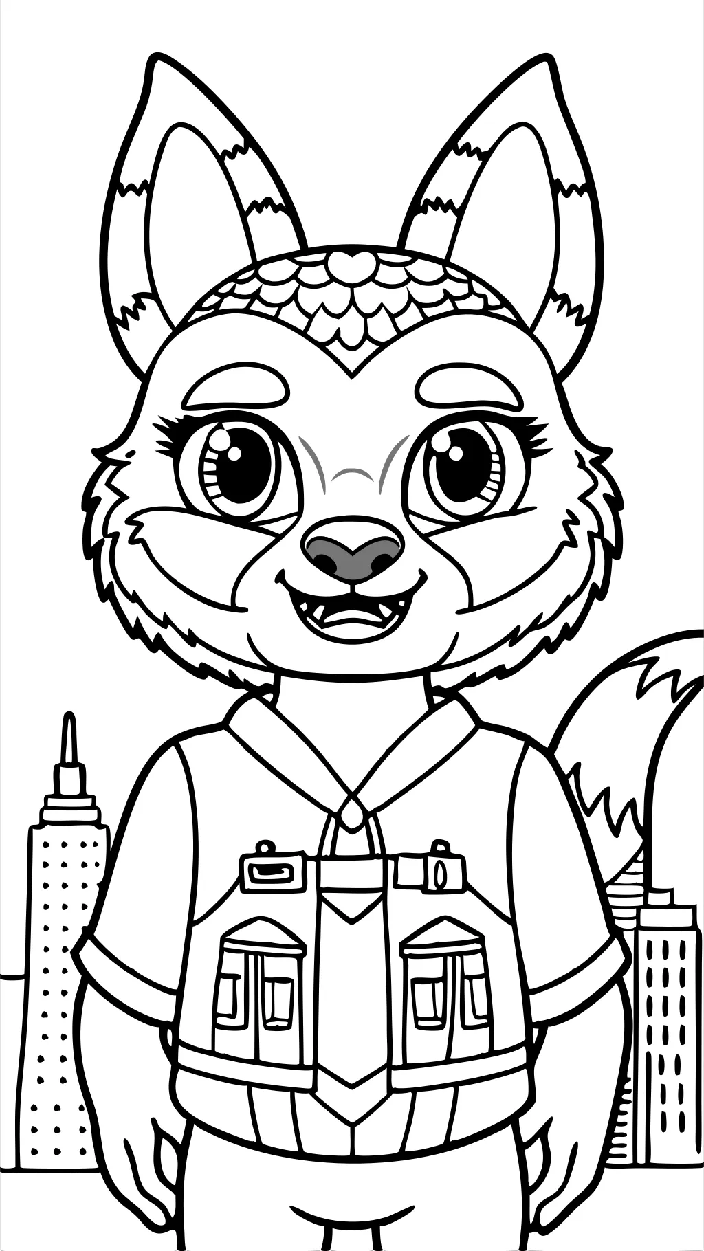 coloring pages zootopia